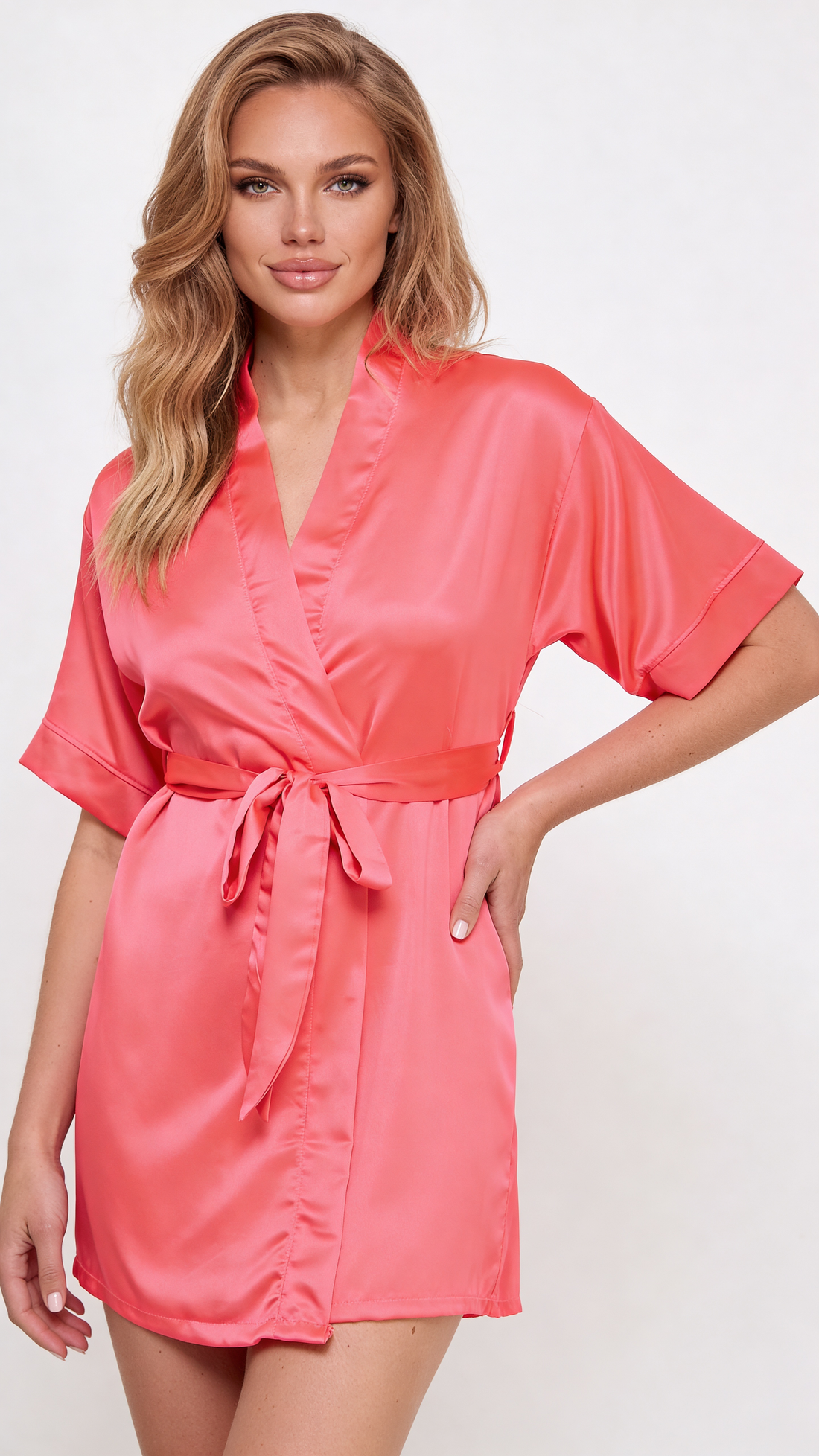 Be Wicked Getting Ready Robe Hot Pink