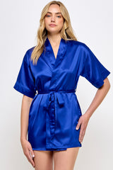 Be Wicked Getting Ready Robe Royal Blue