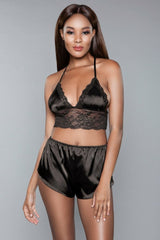 BeWicked Liliana Cami and Short Set Black