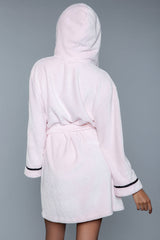 BeWicked Alyssa Robe Ultra Soft Fluffy Blush Pink