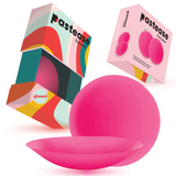 Pastease HALOS Silicone Nipple Covers w/Travel Box - Neon Pink D+ Cup 10 or More Uses