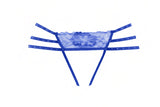Allure Lingerie Nicole Lace Crotchless Panty Blue