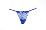 Allure Lingerie Elle Lace G-String Blue