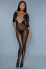 BeWicked Fire & Desire Bodystocking Black