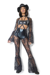 Coquette Queen Night Owl Shrug Black