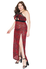 Coquette Queen Yes Queen Gown Halter Red