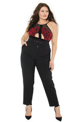 Coquette Queen Yes Queen Teddy Halter Red