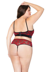 Coquette Queen Yes Queen Teddy Halter Red