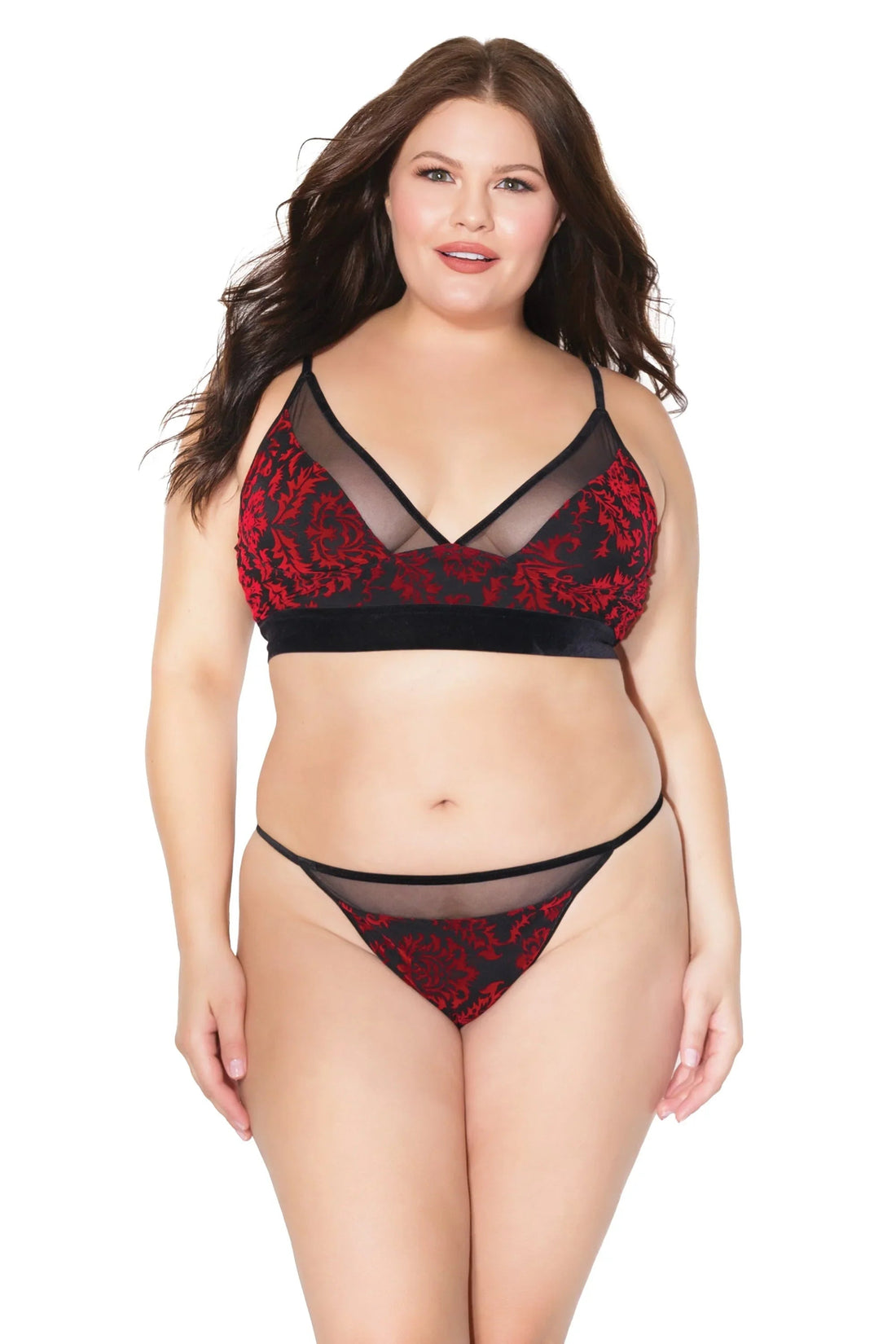 Coquette Queen Yes Queen Bra Set Red