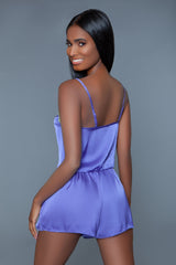 BeWicked Callie Satin Pajama Set Purple