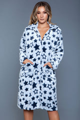 Be Wicked Starry Robe White