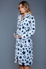 Be Wicked Starry Robe White