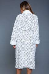 Be Wicked Kimmie Robe Grey/White