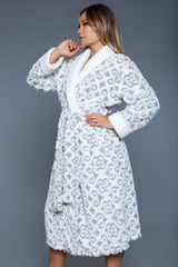 Be Wicked Kimmie Robe Grey/White