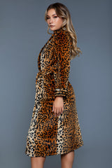 BeWicked Leopard Robe Soft Flannel