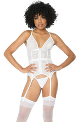 Coquette Queen Petal Soft Bustier White
