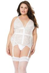 Coquette Queen Petal Soft Bustier White