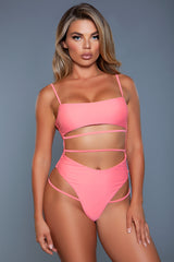 BeWicked Venetia Swimsuit Bikini Peach
