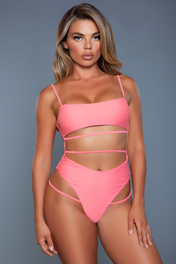 BeWicked Venetia Swimsuit Bikini Peach