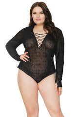 Coquette Queen Chill & Thrill Romper Black