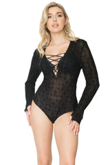 Coquette Chill & Thrill Romper Black