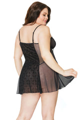 Coquette Queen Chill & Thrill Chemise Black