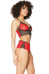 Coquette Hot 'N Ready Cami & Panty Set Red
