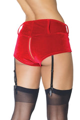 Coquette Queen Naughty & Nice Booty Shorts Red