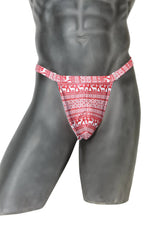 Coquette Santa's Slay Men's Thong Red