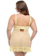 Valentine Lacey Babydoll Pale Banana