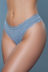 Be Wicked Jade Thong 3 Pack Black-Grey-White