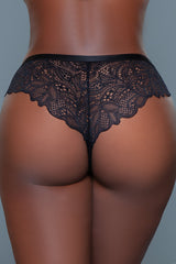 BeWicked Wren Cheeky Lace Bikini 3 Pack Panties Black Bronze Brown