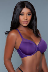 Be Wicked Seamless Kristy Full Coverage Bra Purple