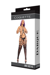 Coquette Let's Mesh Harness Leggings Black