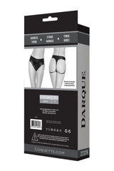 Coquette Power Play Harness Thong Black