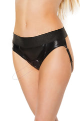 Coquette Power Play Harness Thong Black