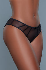 BeWicked Sheer Brief Sabrina Panty Black