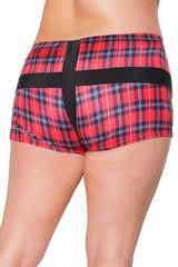Coquette Queen Need You So Plaid Unisex Boxer Brief Red