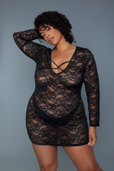 Be Wicked Queen Lynn Chemise Black