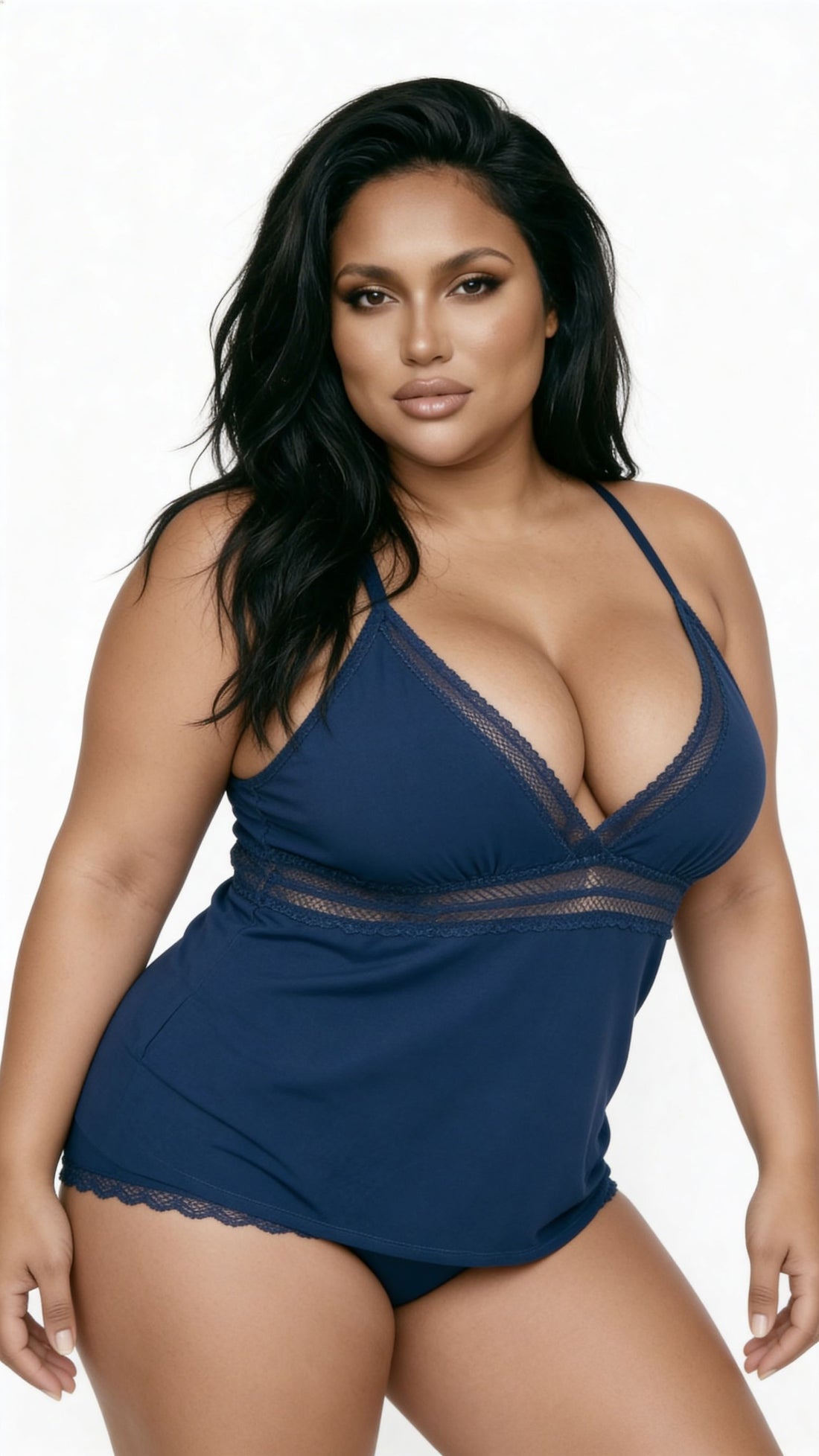 Be Wicked Queen Piper Cami Set Deep Royal