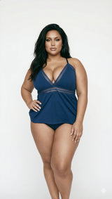 Be Wicked Queen Piper Cami Set Deep Royal