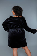 BeWicked Kaylee Plush Robe Black