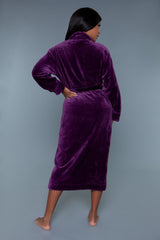 BeWicked Helena Full Length Plush Robe Purple
