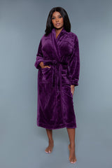 BeWicked Helena Full Length Plush Robe Purple