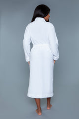 BeWicked Helena Full Length Plush Robe White
