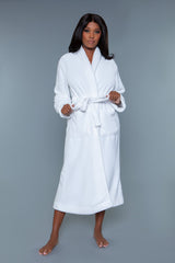 Be Wicked Helena Plush Robe White