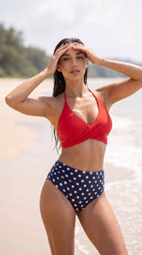 Be Wicked Francesca Swimsuit Red/Blue