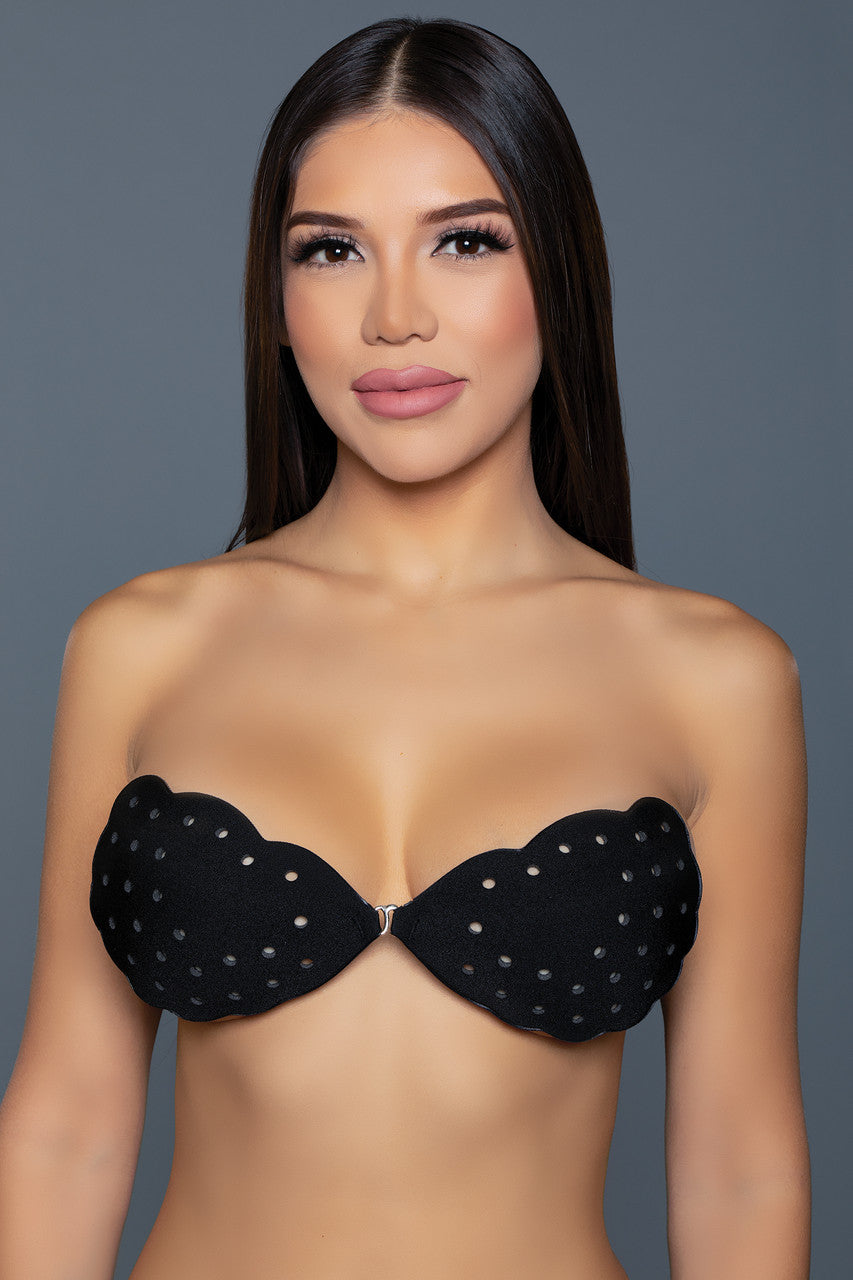 BeWicked Scalloped Edge Bra Adhesive Black