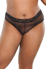 Coquette Queen First Date Panty Black