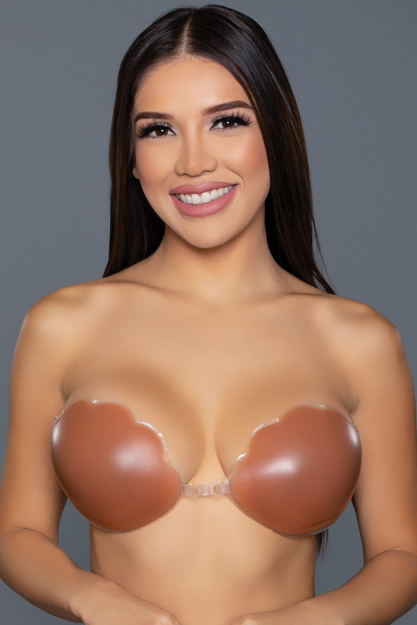 BeWicked Scalloped Edge Silicone Bra Tan